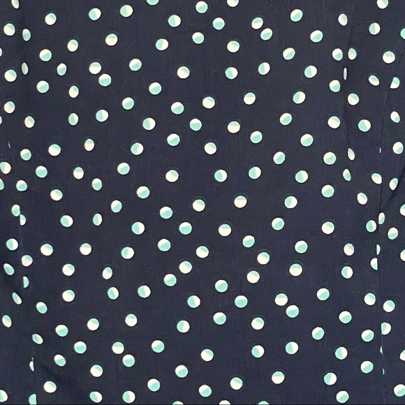 American Eagle Cap Sleeve Blue Polka Dot Mini Dress Size 00 - Picture 6 of 14